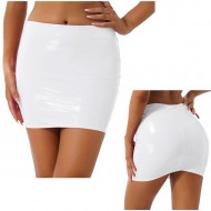 Classic Patent Leather Miniskirt