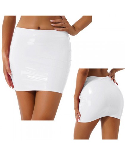 Classic Patent Leather Miniskirt