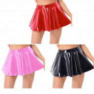 Everyday Faux Leather Skater Skirt