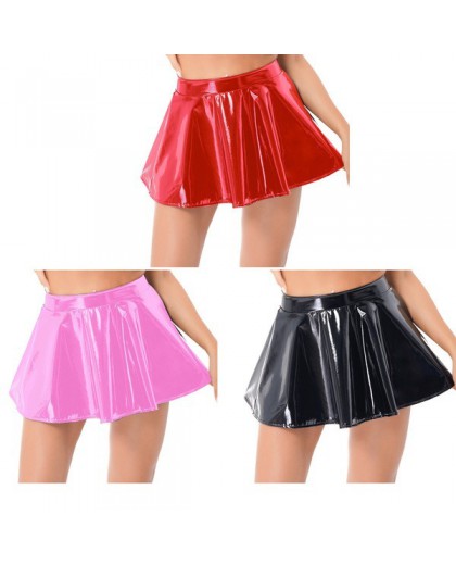 Everyday Faux Leather Skater Skirt