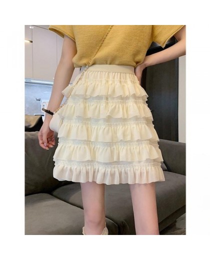 Lightweight Flowy A-Line Pleated Skirt With Asymmetrical