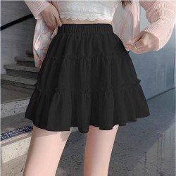 Comfort Flowy A-Line Skirt With Elastic Waist