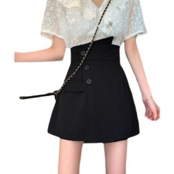 Everyday High-Waisted A-Line Skort With Asymmetric Hem