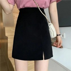 Versatile High Waist Bodycon Skirt With Slit