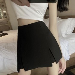 Everyday Black A-Line Mini Skirt High Waist