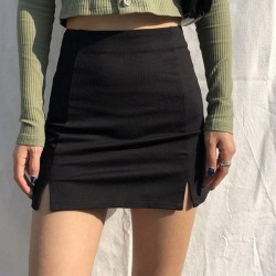 Versatile High-Waisted A-Line Skort With Asymmetric Hem