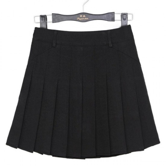 Comfort Flowy A-Line Pleated Skirt For High