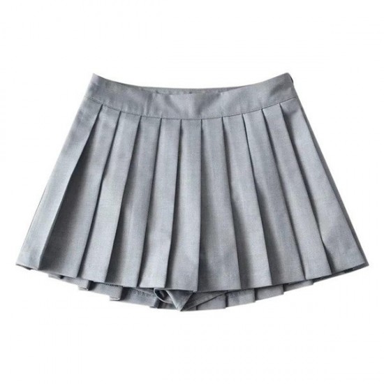 Modern Flowy A-Line Pleated Skirt For