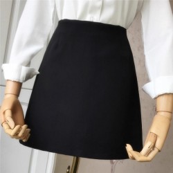 Lightweight A-Line Mini Skirt High Waist Slimming