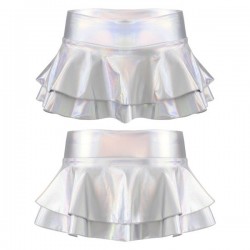 Comfort Metallic Pleated Skirt
