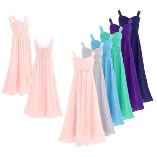 Practical Kids Girls Elegant Formal Maxi Dress
