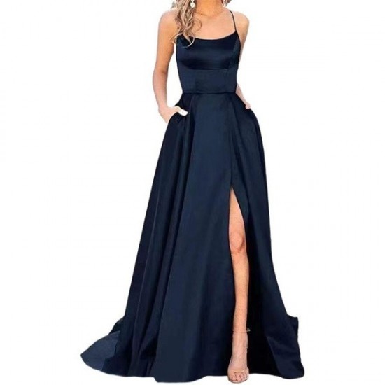Modern Elegant Long Bridesmaid Dresses With Train