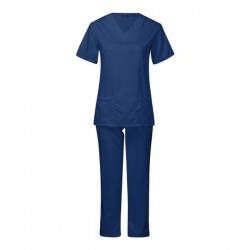 Comfort Nurse Uniform Medical-Set V-Neck Nursing Scrub