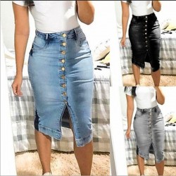 Relaxed Stonewashed Denim Mini Skirt