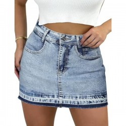 Classic Denim Skort For High Wasited Mini