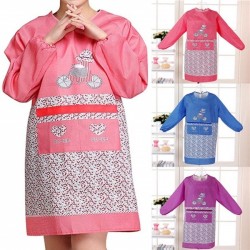 Classic Kitchen Apron Long Sleeve 2 Pockets