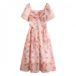 Relaxed Floral Tea Dress