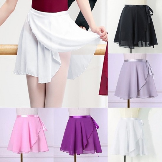 Lightweight Ballet Dance Chiffon Skirt Leotard Dress