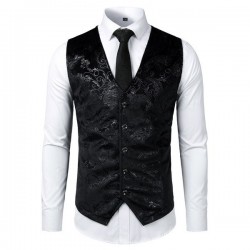 Lightweight 5 Button V-Neck Vest Gilet Homme