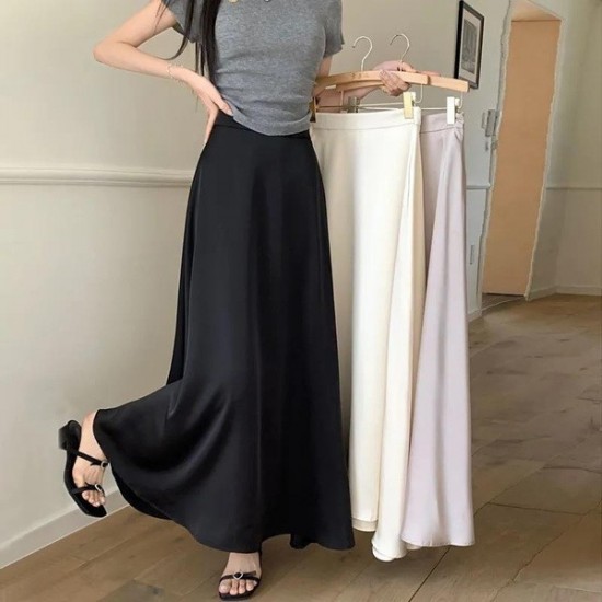 Lightweight Elegant Acetate Satin Mermaid Skirt For