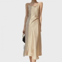 Lightweight Satin Slip Dress For - Slimming