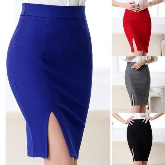 Versatile Elegant Slim Midi Skirt