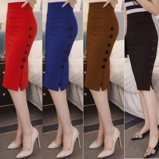 Classic Lady Slim Ol Midi Skirt