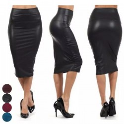 Everyday Faux Leather Pencil Skirt