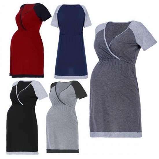 Classic Maternity Dress Night Gown